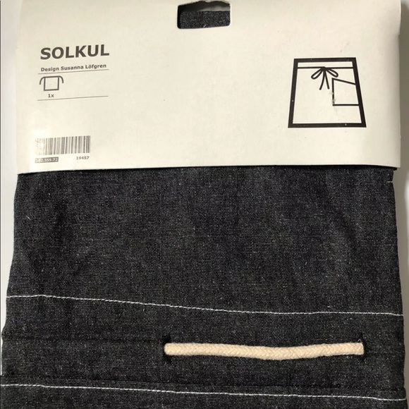 IKEA Men’s Half Apron BBQ / Chef SOLKUL Black - Picture 2 of 9